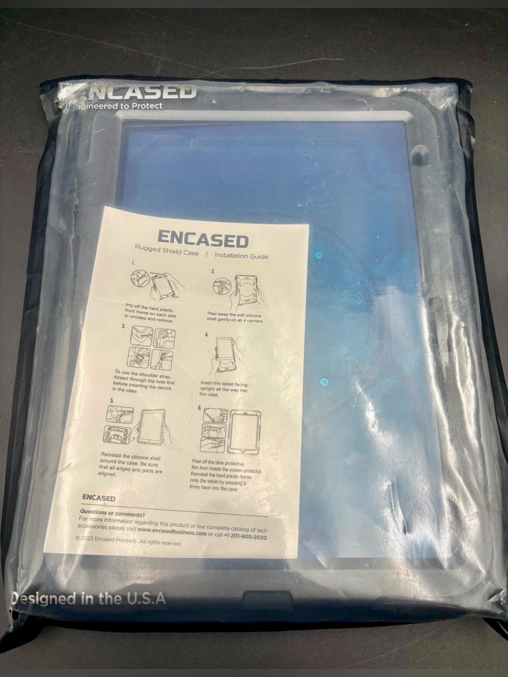 ENCASED Rugged Tablet Shield Case in Blue for iPad 10th + 11th Generation